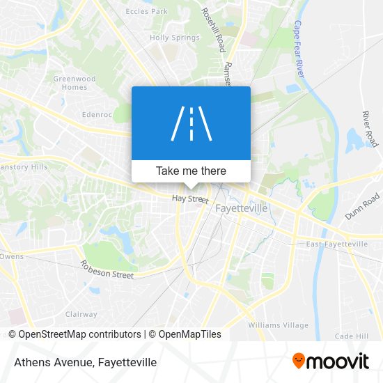 Athens Avenue map