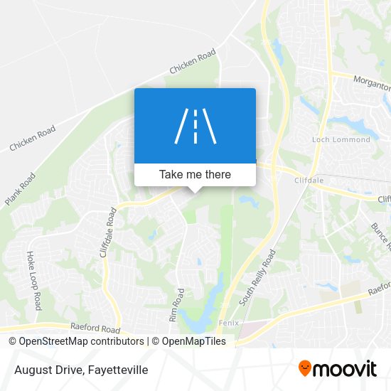 Mapa de August Drive