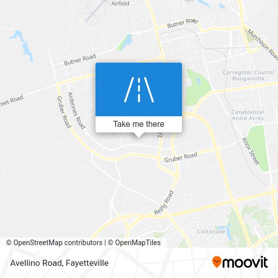 Mapa de Avellino Road