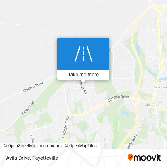 Avila Drive map