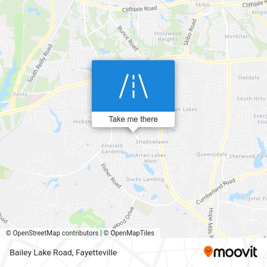 Mapa de Bailey Lake Road