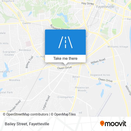 Bailey Street map