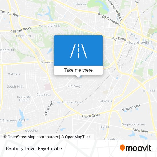 Banbury Drive map