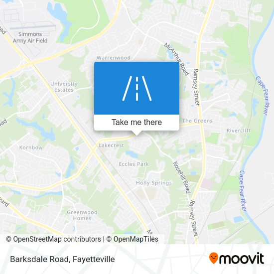 Mapa de Barksdale Road