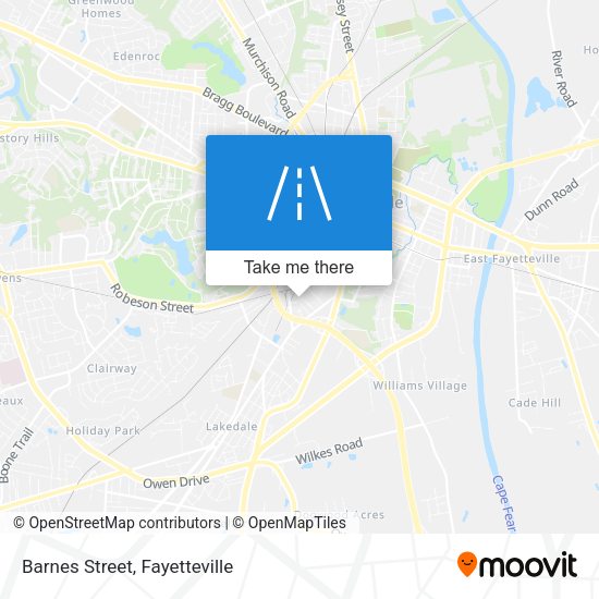 Mapa de Barnes Street