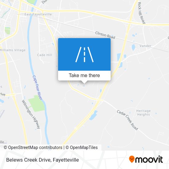 Mapa de Belews Creek Drive