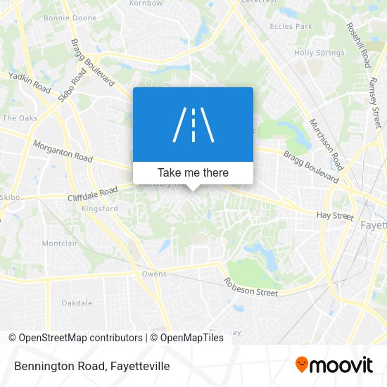 Bennington Road map