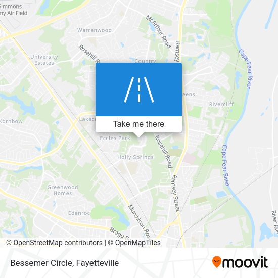 Bessemer Circle map