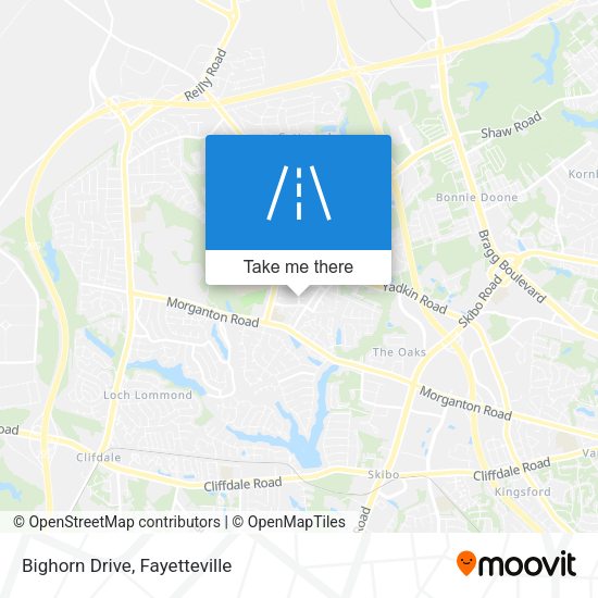 Bighorn Drive map