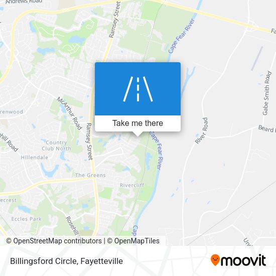 Mapa de Billingsford Circle