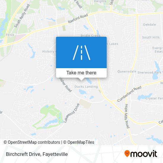 Birchcreft Drive map