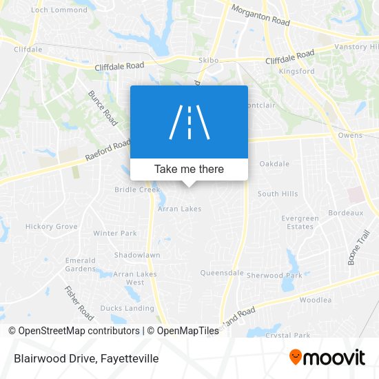 Blairwood Drive map