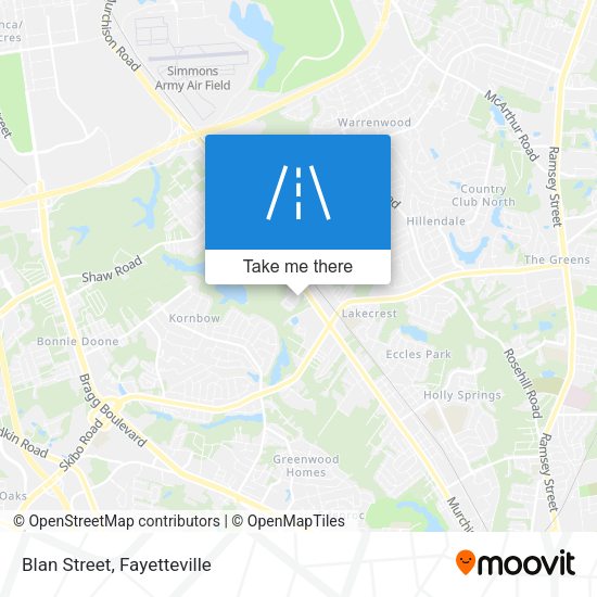 Mapa de Blan Street