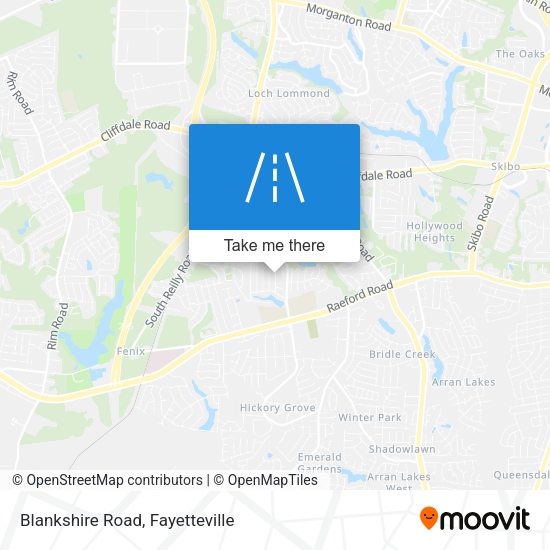 Blankshire Road map