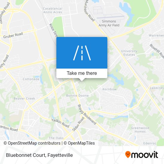Mapa de Bluebonnet Court
