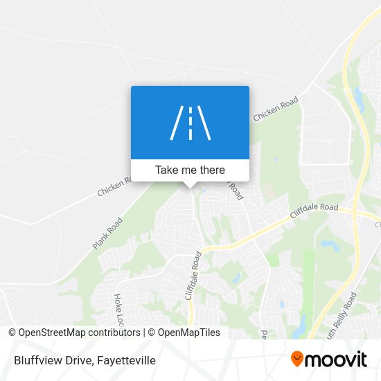 Mapa de Bluffview Drive