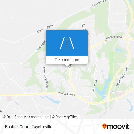 Bostick Court map