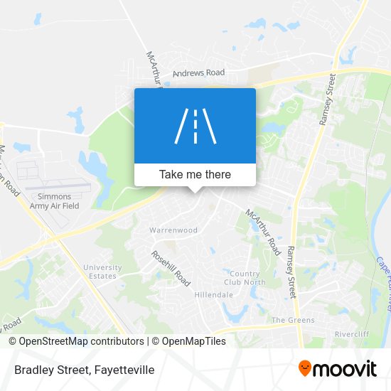 Mapa de Bradley Street