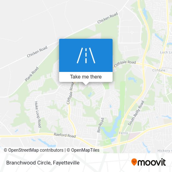 Mapa de Branchwood Circle