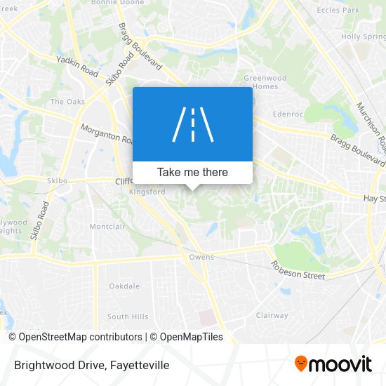 Brightwood Drive map