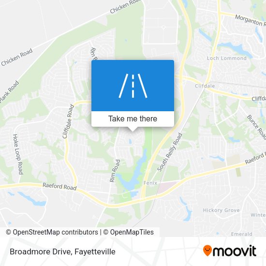 Mapa de Broadmore Drive