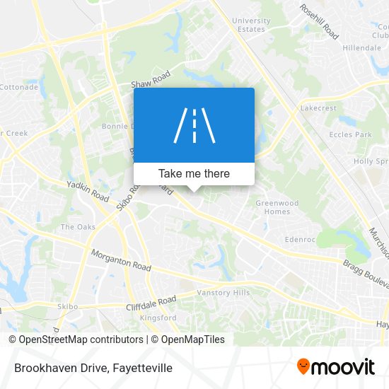 Brookhaven Drive map