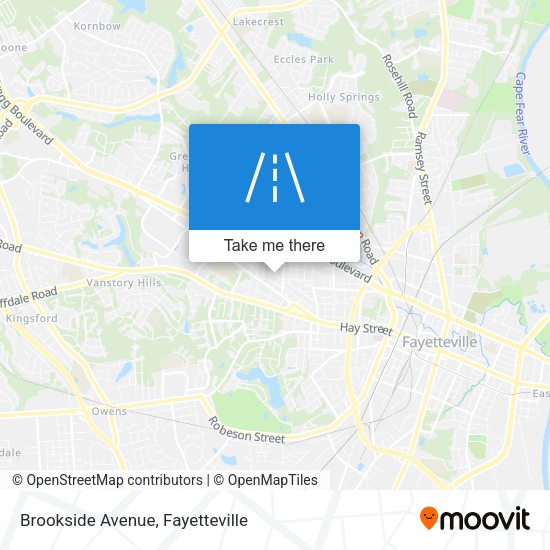Mapa de Brookside Avenue