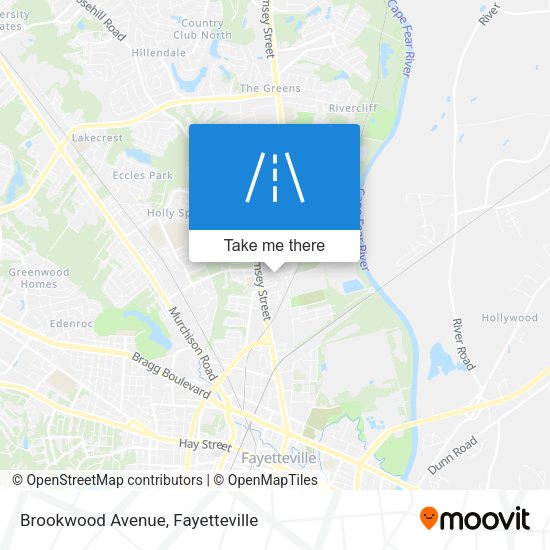 Brookwood Avenue map