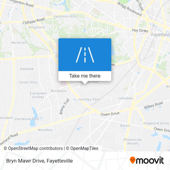 Mapa de Bryn Mawr Drive