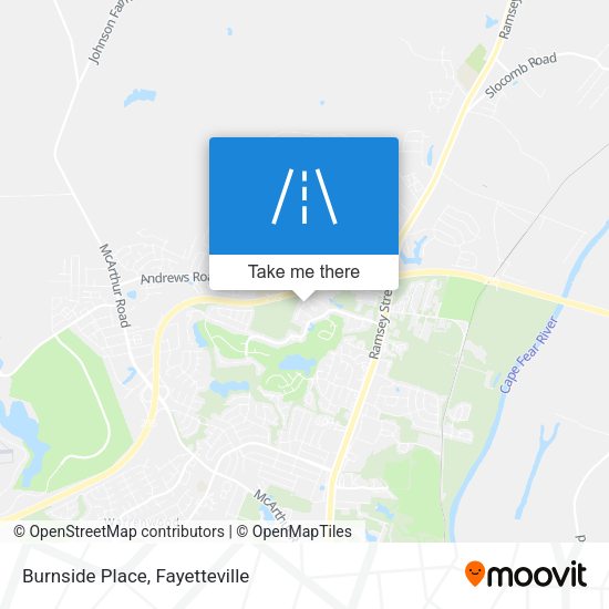 Mapa de Burnside Place