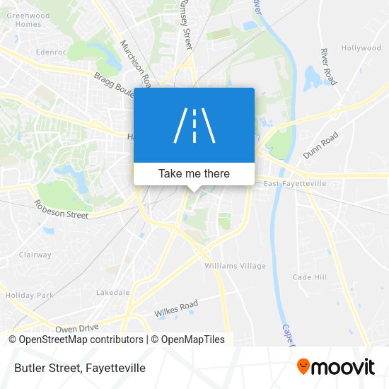 Butler Street map