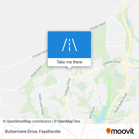 Buttermere Drive map
