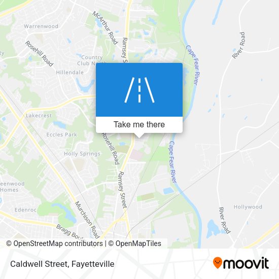 Mapa de Caldwell Street