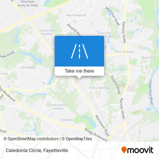 Caledonia Circle map