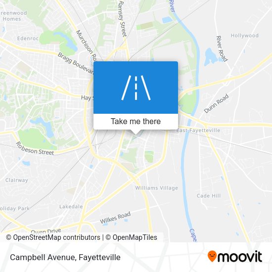 Mapa de Campbell Avenue