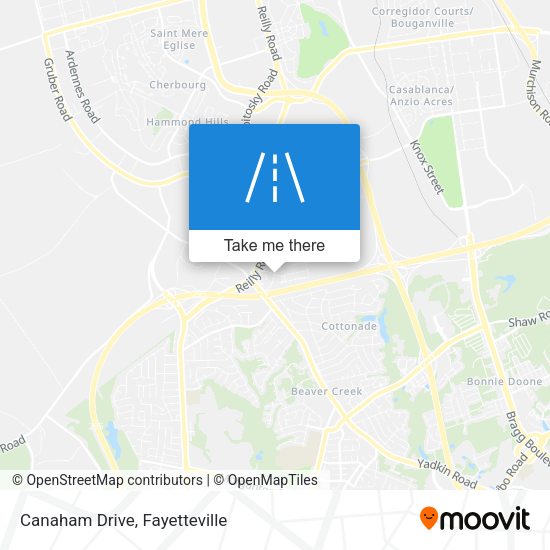Canaham Drive map