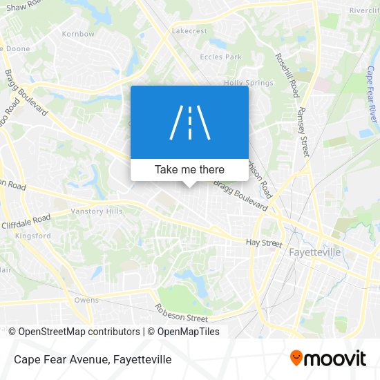 Mapa de Cape Fear Avenue