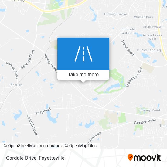 Cardale Drive map