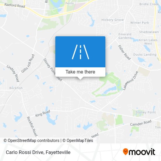 Carlo Rossi Drive map