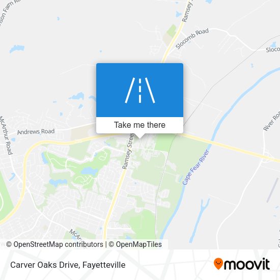 Carver Oaks Drive map