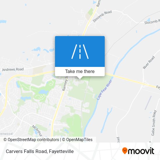 Mapa de Carvers Falls Road