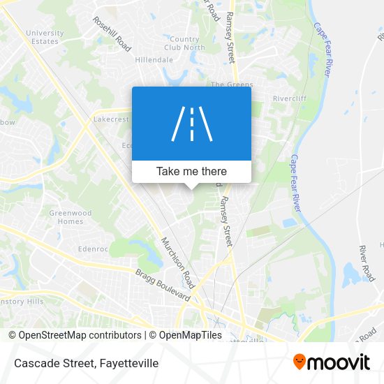 Cascade Street map