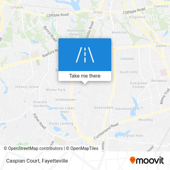 Caspian Court map