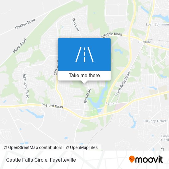 Castle Falls Circle map