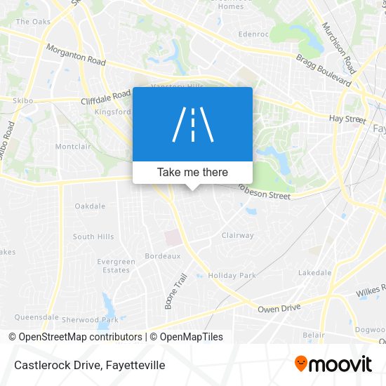 Mapa de Castlerock Drive