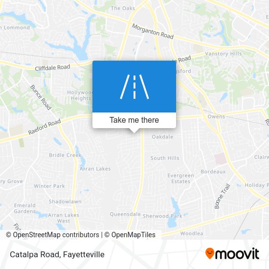 Catalpa Road map