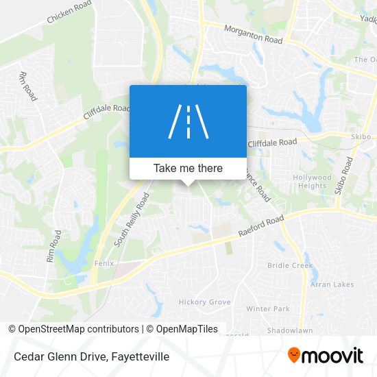 Mapa de Cedar Glenn Drive