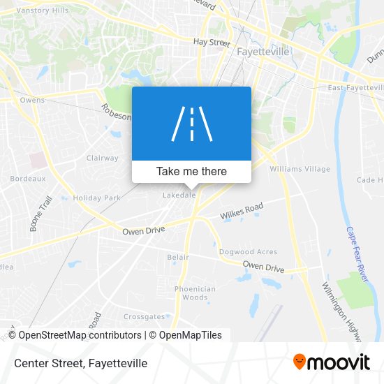 Mapa de Center Street