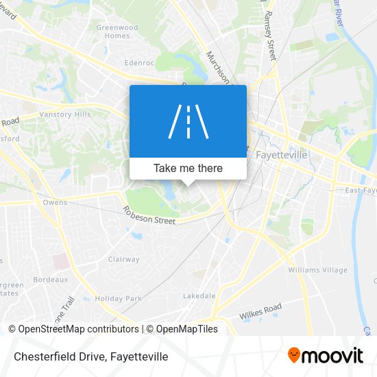 Chesterfield Drive map