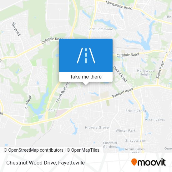 Mapa de Chestnut Wood Drive